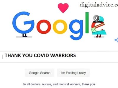 Thanks to all the Covid19 fighters। Google Doodle digitaladvice