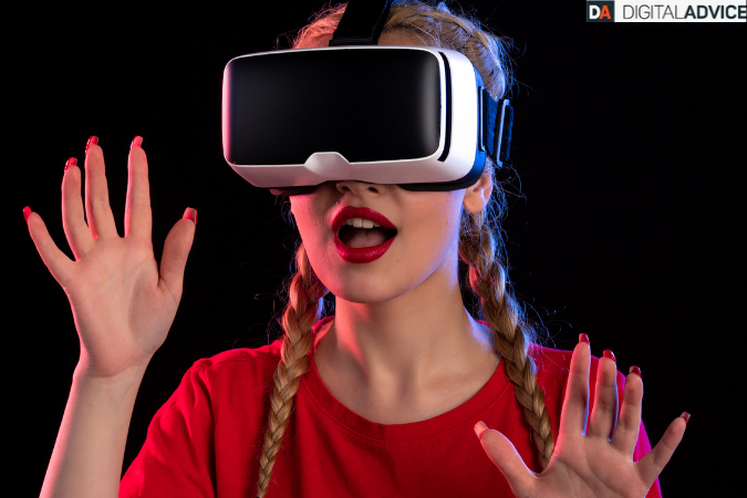 Virtual Reality girl